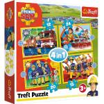 Puzzle classici per bambini pompieri per età 2-3 anni Trefl Sam il pompiere 