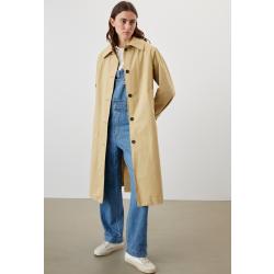 trench in popeline washed
