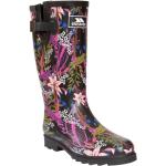 Stivali larghezza A scontati multicolore numero 38 di gomma a fiori impermeabili per festival da pioggia per Donna Trespass 