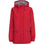 Giacche impermeabili rosse 5 XL taglie comode in jersey a righe antivento manica lunga per Donna Trespass 