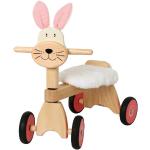 Triciclo di legno a tema coniglio per bambini 
