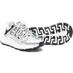 Sneakers stringate larghezza A scontate grigie numero 31 di gomma con stringhe per Donna Versace 