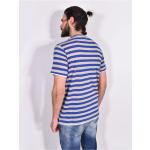 Vestiti ed accessori estivi scontati blu reale M a righe per la primavera per Uomo BOB 