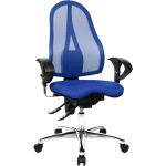 Sedie blu in polipropilene sostenibili da ufficio Topstar 