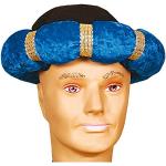 Turbante Orientale per Uomini & Donne/Blu/Accessorio arabico per Costume da sultano/Adatto a Carnevale & Serate a Tema