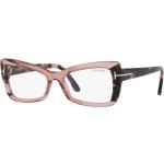 Occhiali rosa chiaro in acetato tartarugati Tom Ford 