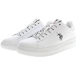 Sneakers larghezza E casual bianche numero 44 in similpelle con stringhe per Uomo u.s polo assn. 