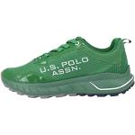 Sneakers larghezza E casual verdi numero 40 in similpelle con stringhe per Uomo u.s polo assn. 