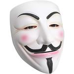 Udekit Hacker Maschera V per Vendetta Maschera Costume di Halloween Cosplay Puntelli del Partito Bianco