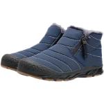 Scarpe casual blu numero 44 di pile con cerniera impermeabili per l'inverno da camminata per Uomo 