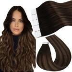 Extension adesive marrone scuro naturali per capelli castani edizione professionali 