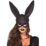 Costumi neri Taglia unica con glitter a tema coniglio da coniglietta per Donna 