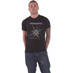 Uncharted Compass Sign Uomo T-Shirt Nero S 100% Cotone Regular