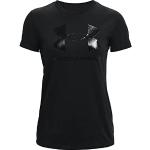 Magliette & T-shirt scontate nere M in misto cotone a girocollo mezza manica con scollo rotondo per Donna Under Armour 