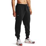 Pantaloni neri XL di cotone da jogging per Uomo Under Armour Rival 