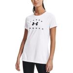 T-shirt tecniche bianche XS in poliestere per Donna Under Armour Tech 