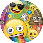 Piatti multicolore di carta Emoji 