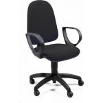 Sedie nere con schienale regolabile da ufficio Unisit 