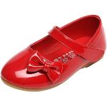 Stivali larghezza E rossi numero 33,5 di pelle con strass per Battesimo con tacco 