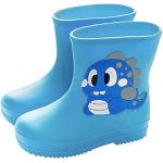 Stivali larghezza E classici blu numero 21 in PVC impermeabili per l'inverno da pioggia per bambini 