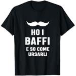 Magliette & T-shirt nere S per la festa del papà con baffi per Uomo 