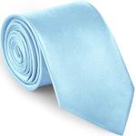 Cravatte slim casual blu in poliestere per Uomo 