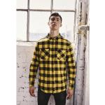 Camicie scozzesi scontate urban gialle L di cotone per Uomo Urban Classics 