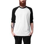 Magliette & T-shirt urban nere XL taglie comode di cotone traspiranti manica tre quarti con maniche a tre quarti per Uomo Urban Classics 