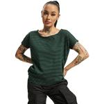 Magliette & T-shirt urban verde scuro 4 XL taglie comode a righe con scollo tondo con scollo rotondo per Donna Urban Classics 