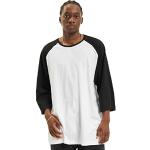 Magliette & T-shirt casual nere 5 XL taglie comode di cotone traspiranti manica tre quarti con maniche a tre quarti per Uomo Urban Classics 