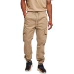 Pantaloni cargo scontati militari beige XS in twill per Uomo Urban Classics 