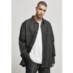 Camicie scontate urban grigie S taglie comode di cotone di jeans per Uomo Urban Classics 