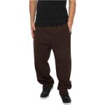 Pantaloni casual marroni 3 XL taglie comode di cotone tinta unita da jogging per Uomo Urban Classics 