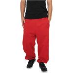 Pantaloni casual rossi 4 XL taglie comode di cotone tinta unita da jogging per Uomo Urban Classics 