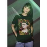 Magliette & T-shirt scontate urban nere M mezza manica con manica corta per Donna Urban Classics Frida Kahlo 