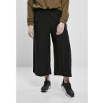 Pantaloni culotte scontati urban neri 3 XL taglie comode in viscosa per l'estate per Donna Urban Classics 