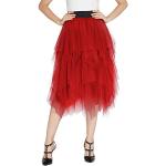 Sottogonne casual rosse S in tulle per Donna 