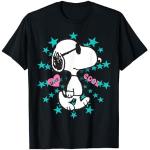 Magliette & T-shirt casual nere S fumetti per Uomo Snoopy 