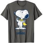 Magliette & T-shirt stampate urban grigie S lavabili in lavatrice per Uomo Snoopy 
