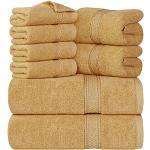 Asciugamani scontati beige 30x30 di cotone 8 pezzi da bagno 