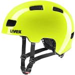uvex hlmt 4, casco da ciclismo leggero per bambini, regolazione individuale delle dimensioni, 51-55 cm, giallo fluo