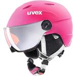 Caschi 55 cm scontati rosa da sci per bambini Uvex 