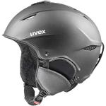 uvex primo, casco da sci robusto unisex, regolazione individuale delle dimensioni, aerazione ottimizzata, black matt, 52-55 cm