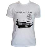 UZ Design T Shirt Supernatural Uomo Bambino Winchester Maglia Supernatural Serie TV, Uomo - L