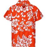 Camicie hawaiane arancioni 3 XL taglie comode per Uomo 