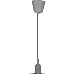 Lampadari grigi compatibile con E27 V-tac 