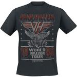 Van Halen World Invasion Tour 1980 Uomo T-Shirt Ne