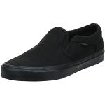 Sneakers slip on larghezza E scontate casual nere numero 43 di tela con allacciatura elasticizzata per Uomo Vans Slip On 