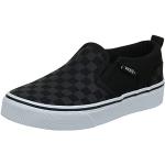 Vans Asher, Sneaker, Unisex - Bambini e ragazzi, (Checker) Black/Black, 32.5 EU