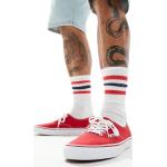 Sneakers stringate larghezza E scontate rosse numero 36 di gomma Vans Authentic 